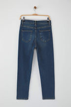 Trendyolmilla Antrasit Yüksek Bel Esnek Comfort Yeni Mom Jeans TWOAW26JE00056