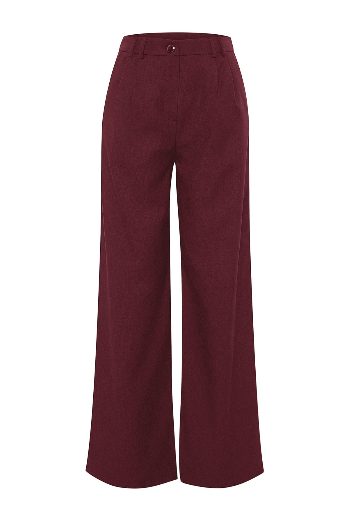 Trendyolmilla Vizon Wide Leg/Geniş Paça Pilili Dokuma Pantolon TWOAW22PL0475