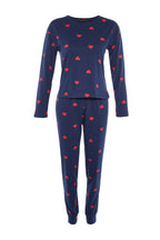 Trendyolmilla Kadın Mini Me/Anne Kız Pembe %100 Pamuklu Kalpli Örme Pijama Takımı THMAW21PT0566