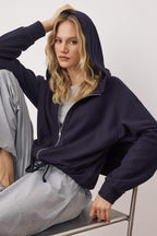 Trendyolmilla Taş Selanik/Triko Görünümlü Oversize/Geniş Kalıp Örme Sweatshirt TWOAW26SW00069