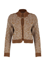 Trendyolmilla Kahverengi Yumuşak Dokulu Degrade Triko Hırka TWOAW24HI00052