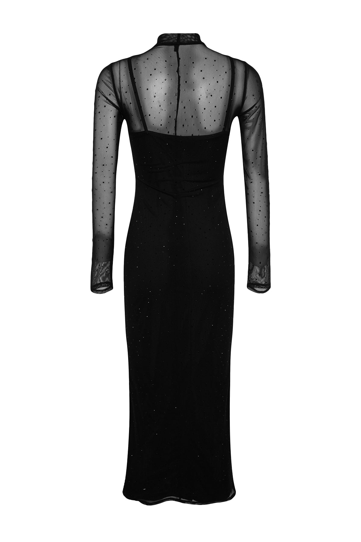 Trendyolmilla Limited Edition Açık Kahverengi Parlak Taşlı Tül Abiye Gece Mezuniyet Elbisesi TPRAW24EL00208