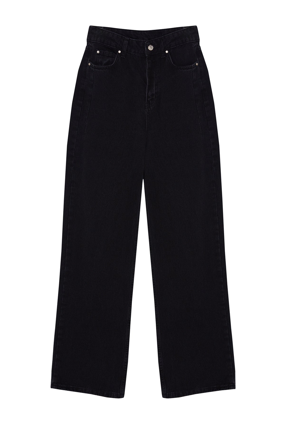 Trendyolmilla Mavi*001  Yüksek Bel Wide Leg Jeans TWOAW23JE00345