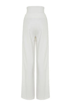 Trendyolmilla Ekru Korse Detaylı Dokuma Pantolon TPRSS23PL00033