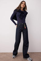 Trendyolmilla Gri  Yüksek Bel Wide Leg Jeans TWOAW26JE00007