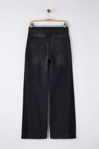 Trendyolmilla Özel Koleksiyon Mavi Yüksek Bel Renk Bloklu Wide Leg Geniş Paça Jeans TWOAW26JE00099