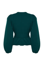 Trendyolmilla Ekru Kruvaze Bağlama Detaylı Dokuma Dokuma Bluz TWOAW20BZ1089