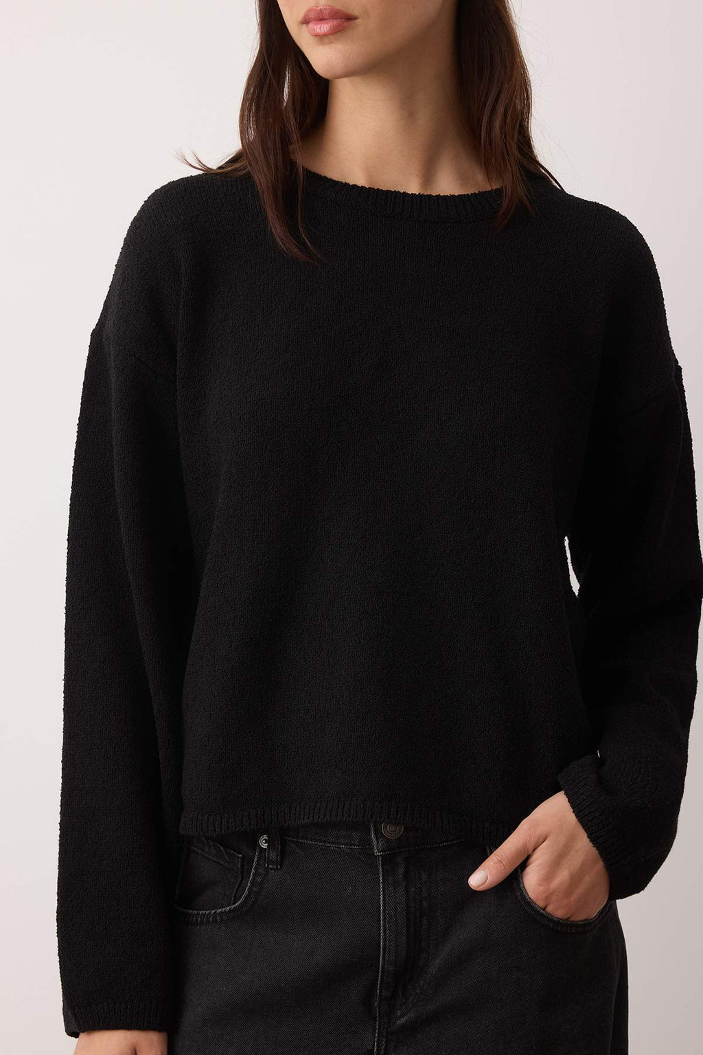 Trendyolmilla More Sustainable Taş Pamuklu Geniş Kalıp Basic Triko Kazak TWOAW26KZ00107