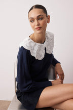 Trendyolmilla Taş Yumuşak Dokulu Gömlek Yaka Garnili Triko Kazak TWOAW26KZ00051