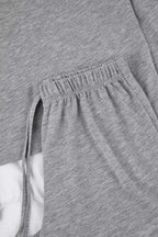 Gri Melanj Pamuklu Örme Pijama Takımı THMAW26PT00227