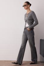 Trendyolmilla Mavi Soluk Efekt Vintage Yüksek Bel Wide Leg Geniş Paça %100 Pamuk Non-Stretch Jeans TWOAW24JE00089