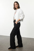Trendyolmilla Bej More Sustainable %100 Tencel™ Beli Lastikli Yüksek Bel Jeans TWOSS24JE00203
