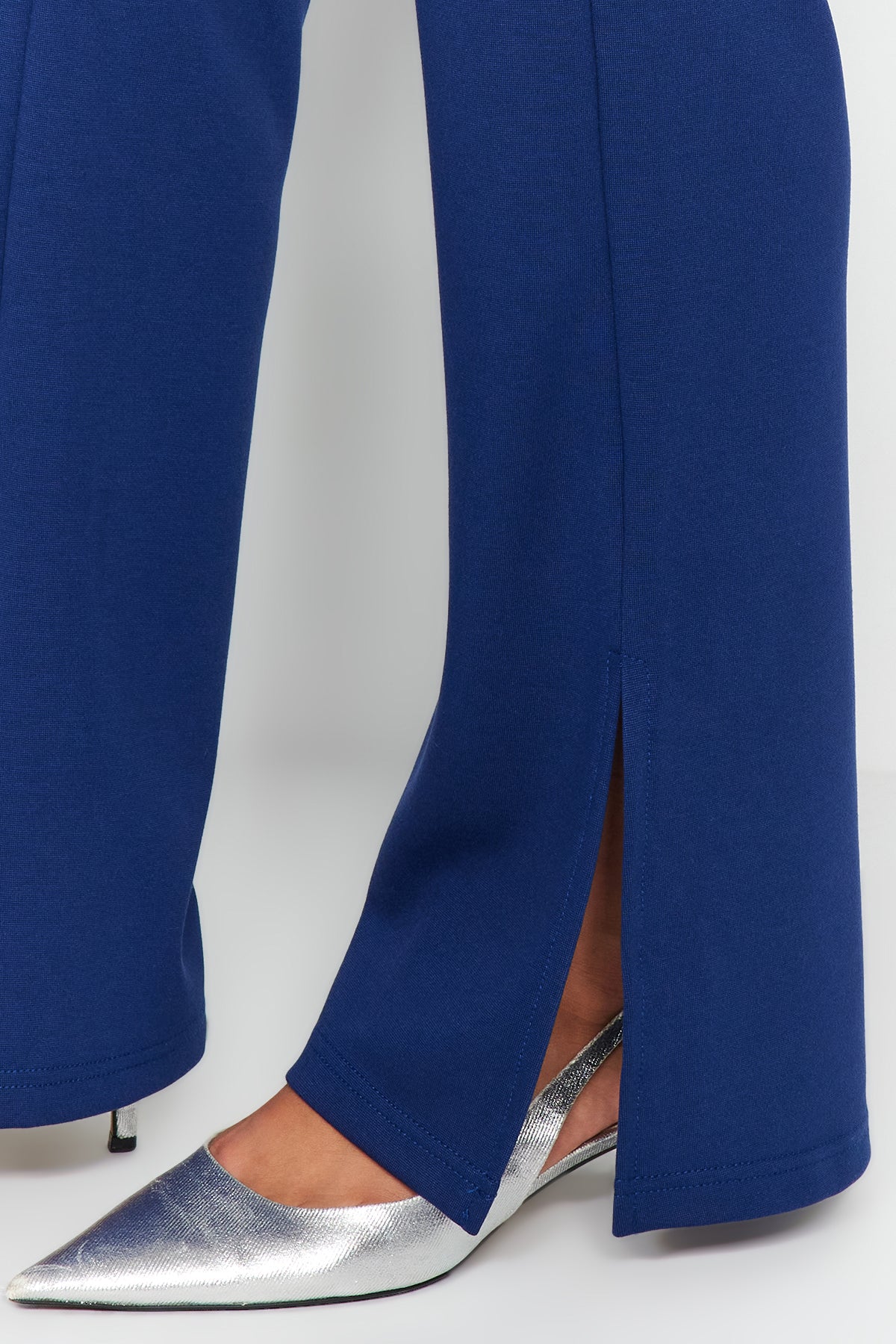 Trendyolmilla Haki Yanları Yırtmaçlı Flare/İspanyol Paça Yüksek Bel Örme Pantolon TWOSS23PL00134