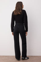 Trendyolmilla Mavi*002 Yüksek Bel Geniş Paça Wide Leg Smoke Jeans TWOAW24JE00075