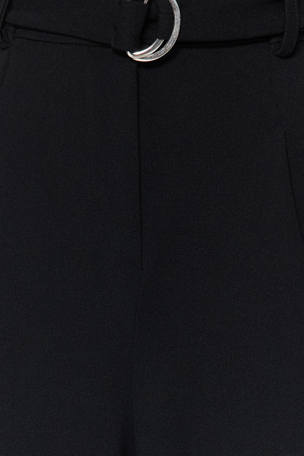 Trendyolmilla Koyu Kahverengi Kemerli Wideleg/Geniş Paça Yüksek Bel Smart Krep Kumaş Örme Pantolon TWOSS23PL00330