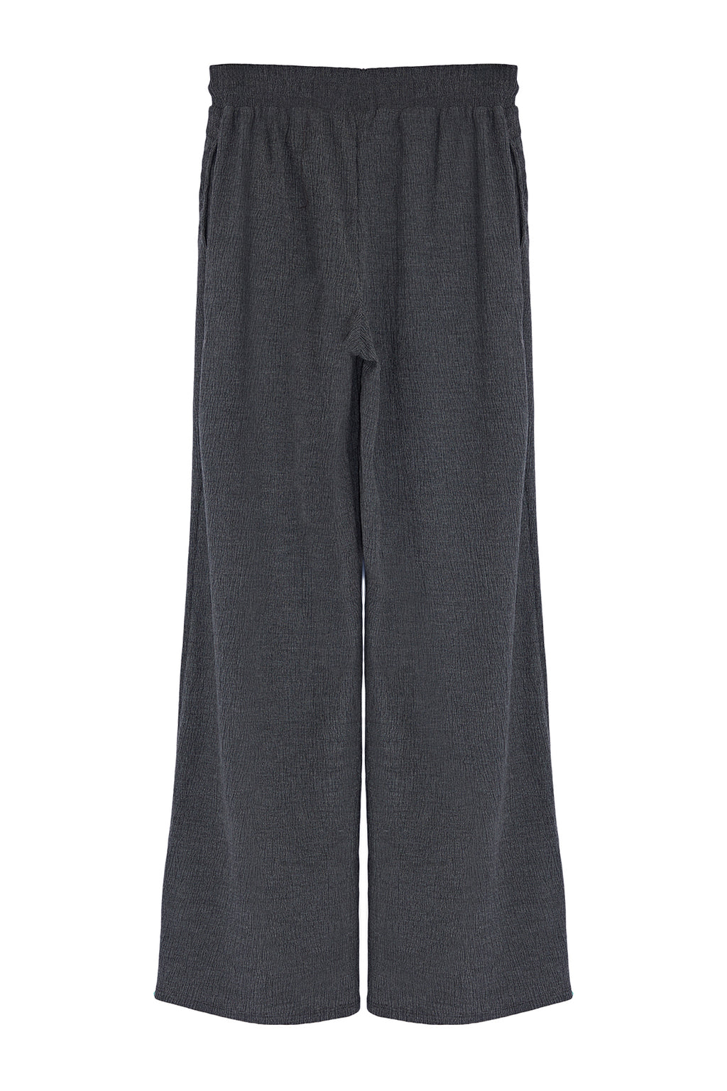 Premium Antrasit Wide Leg Esnek Örme Pantolon TWOSS24PL00054
