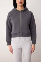 Trendyolmilla Kırmızı Regular Kalıp Crop Fermuarlı Kapüşonlu Kalın İçi Polarlı Örme Sweatshirt TWOAW26SW00045