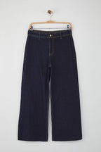 Trendyolmilla Kahverengi Orta Belli ve Beli Detaylı Normal Bel Culotte Jeans TWOAW26JE00045