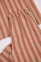 Trendyolmilla Lila-Çok Renkli Pamuklu Kalın/Kışlık Ekoseli Flanel Dokuma Pijama Takımı THMAW26PT00196