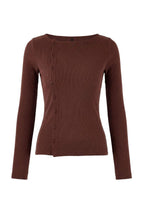 Trendyolmilla Kırmızı Düğmeli Bisiklet Yaka Vücuda Oturan Fitilli Esnek Örme Bluz TWOAW26BZ00104