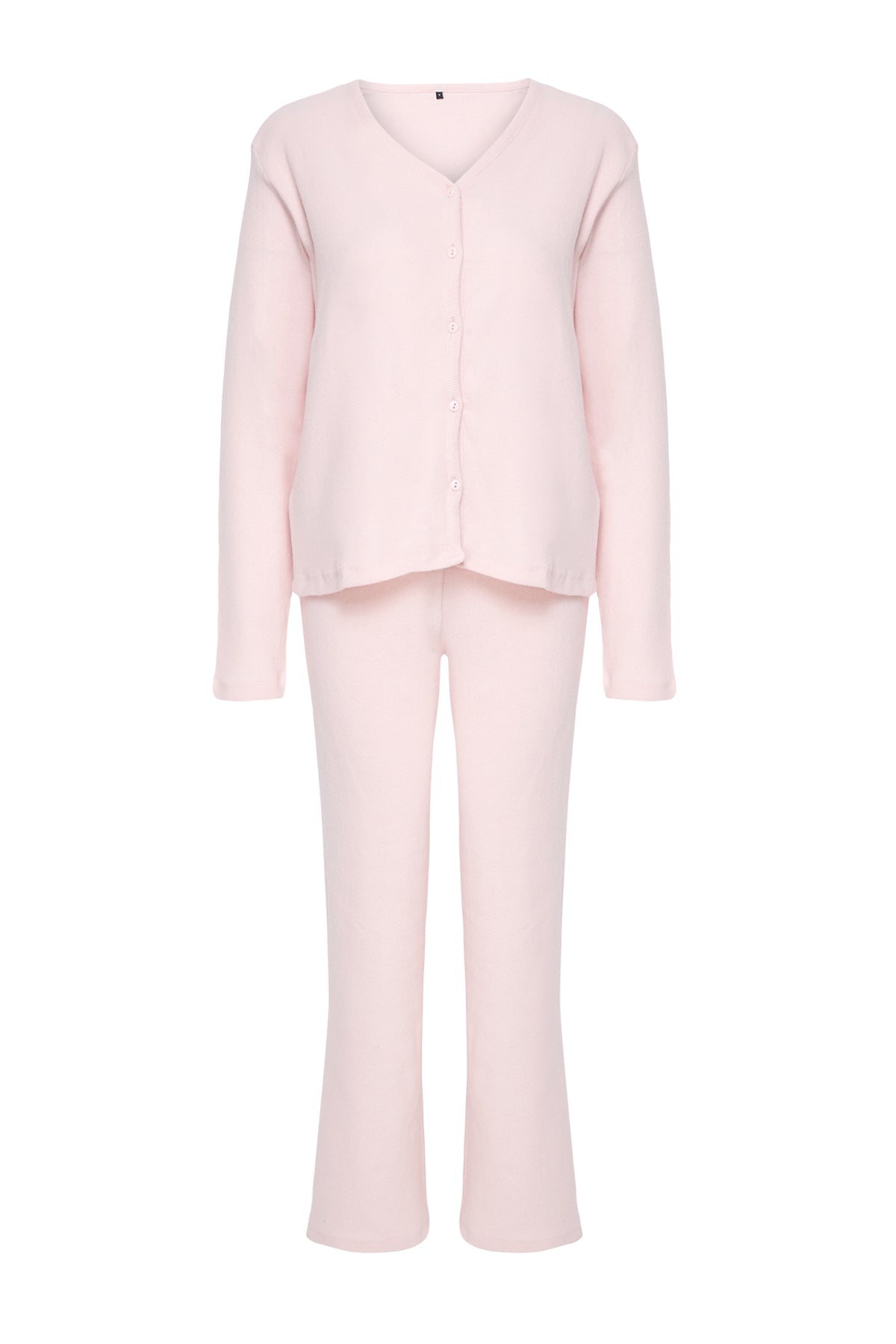 Trendyolmilla Pembe Fırçalı Soft Fitilli Hırka Örme Pijama Takımı THMAW25PT00074