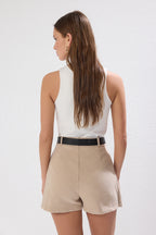Trendyolmilla Koyu Kahverengi Şort & Bermuda TWOAW21SR0037