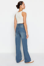 Mavi More Sustainable Yüksek Bel Wide Leg Geniş Paça %100 Pamuk Non-Stretch Jeans TWOSS24JE00020