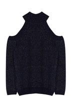 Trendyolmilla Lacivert Simli Pencere/Cut Out Detaylı Triko Kazak TWOAW20XS0006
