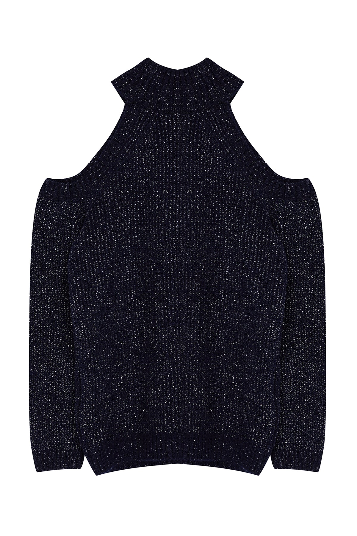 Trendyolmilla Lacivert Simli Pencere/Cut Out Detaylı Triko Kazak TWOAW20XS0006