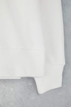 Ekru Nakışlı Regular/Normal Kalıp Örme Sweatshirt TWOAW26SW00011