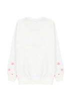 Trendyolmilla Lila Kız Çocuk Mevsimlik-İnce Kedi Desenli Örme Sweatshirt TKDAW25SW00008