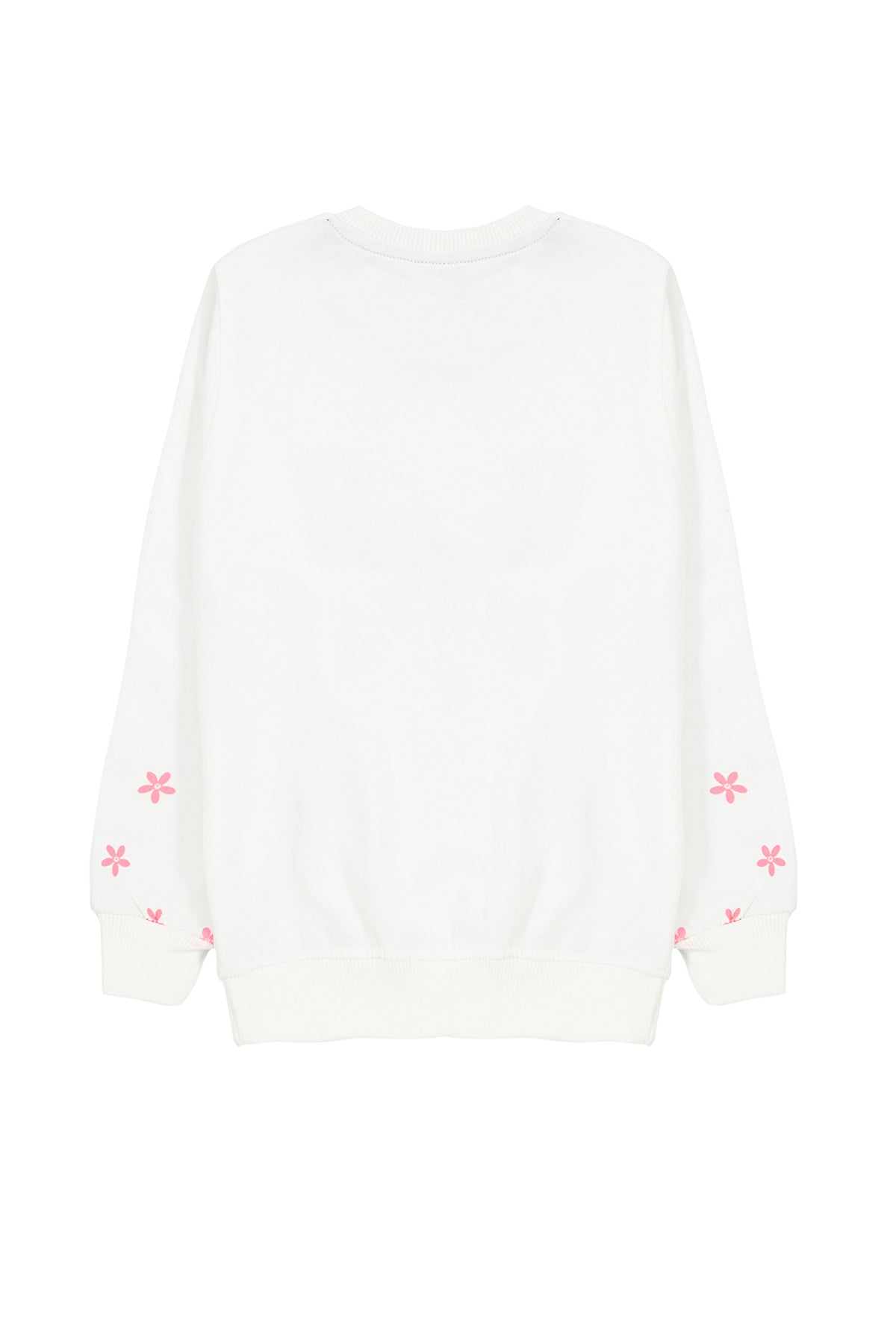 Trendyolmilla Lila Kız Çocuk Mevsimlik-İnce Kedi Desenli Örme Sweatshirt TKDAW25SW00008