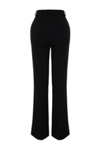 Siyah Bootcut/Çizme Paça Dokuma Pantolon TWOSS24PL00024