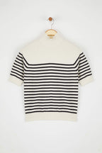 Trendyolmilla Bordo Merserize Görünümlü Premium İplik/Özel İplik Basic İnce Triko Bluz TWOAW24BZ00005