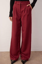 Trendyolmilla Vizon Wide Leg/Geniş Paça Pilili Dokuma Pantolon TWOAW22PL0475