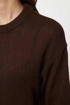 Trendyolmilla Antrasit Geniş Kalıp Yumuşak Dokulu Triko Kazak TWOAW25KZ00295