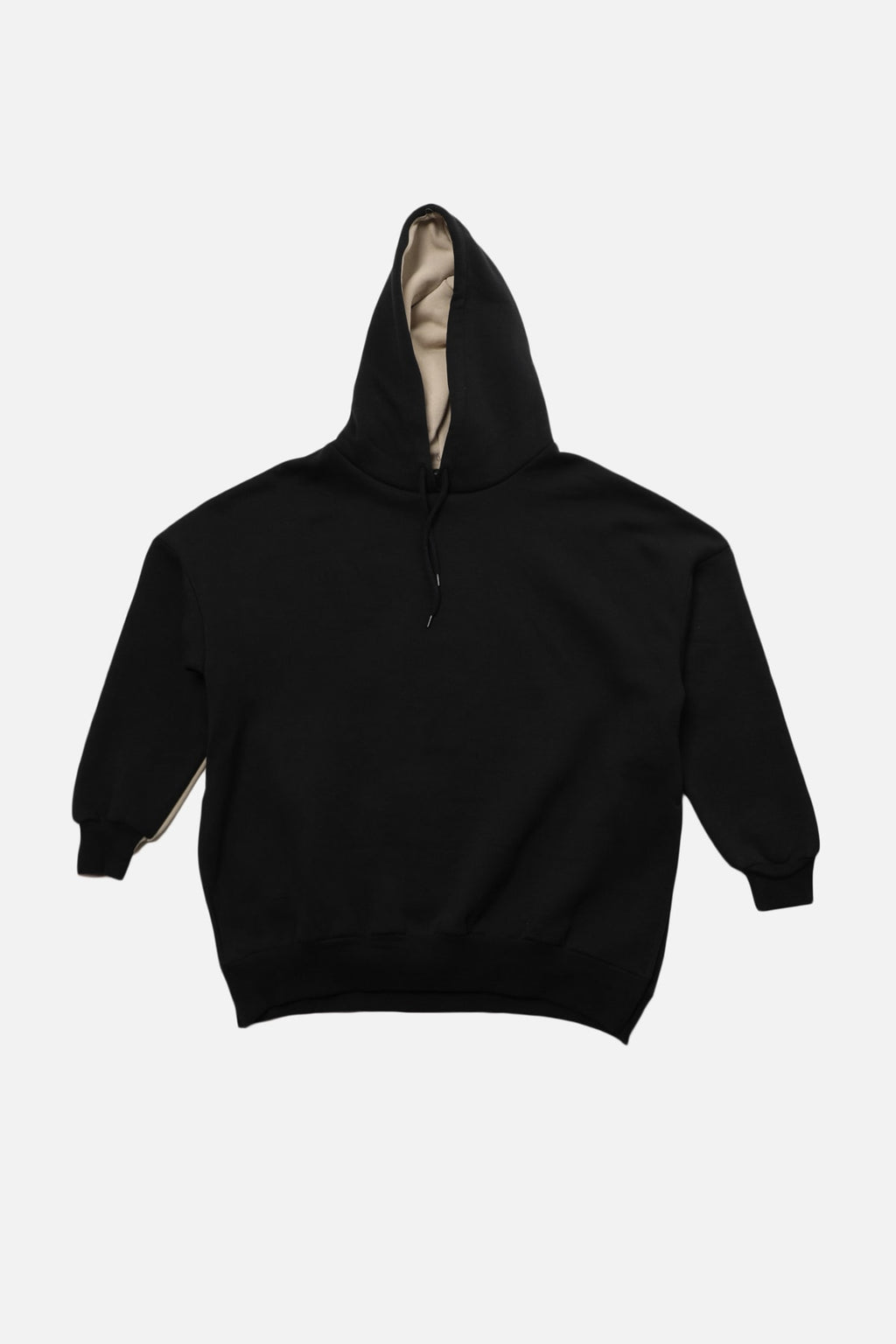 Trendyolmilla Gri Melanj Pamuklu Renk Bloklu Geniş Kalıp İçi Polarlı Örme Spor Sweatshirt TWOSS22SW0074