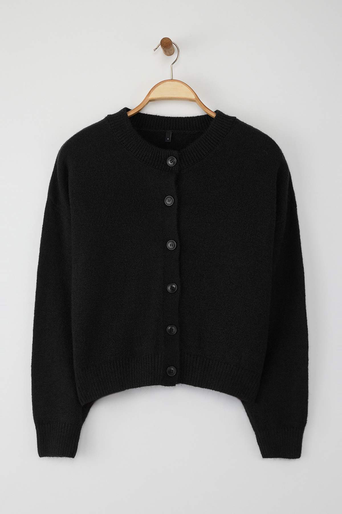 Trendyolmilla Wardrobe Essentials Hardal Alpaka Yünü Karışımlı Geniş Kalıp Triko Hırka | TWOAW26HI00089