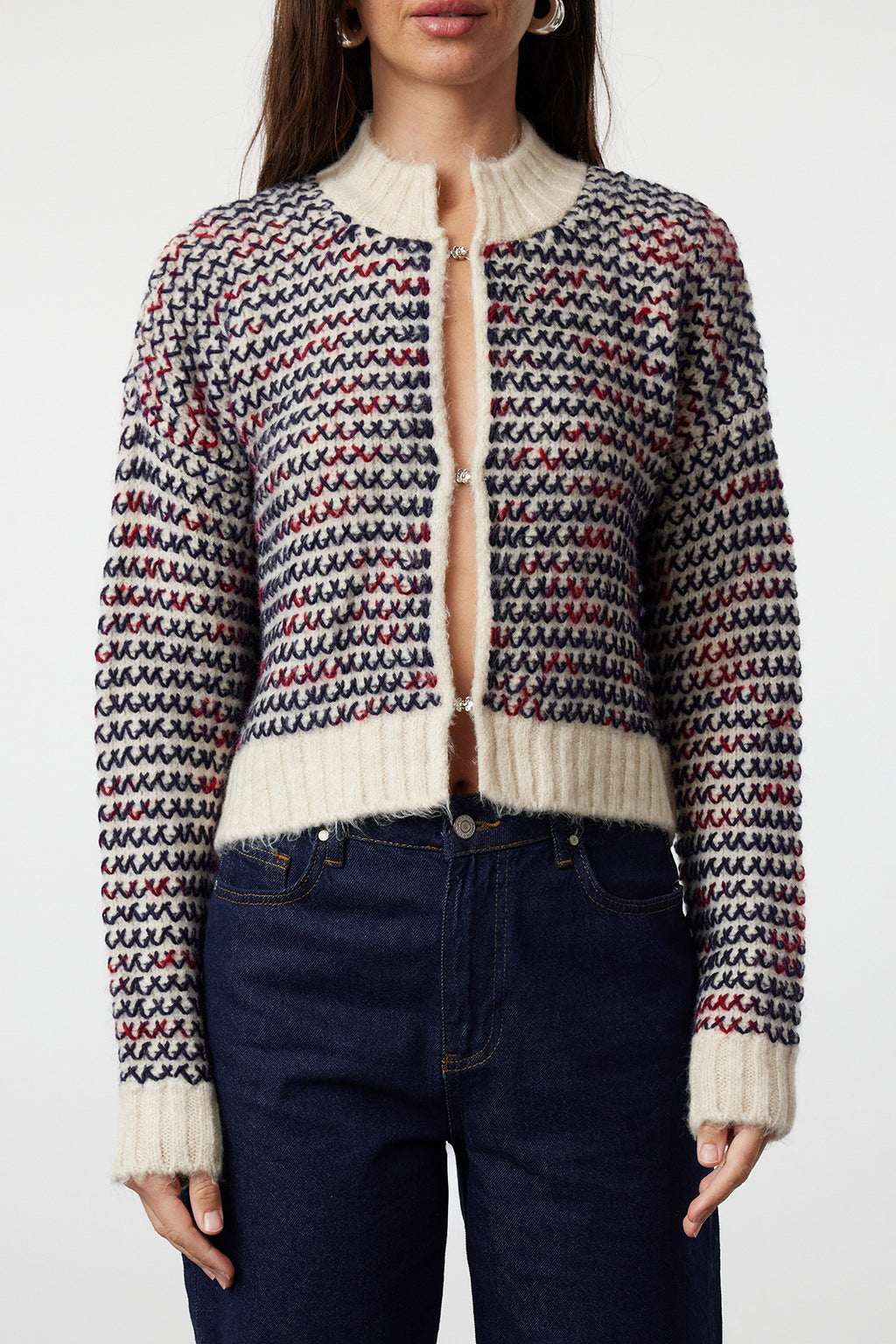 Trendyolmilla Kahverengi Yumuşak Dokulu Degrade Triko Hırka TWOAW24HI00052