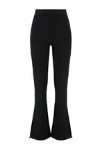 Trendyolmilla Haki Yanları Yırtmaçlı Flare/İspanyol Paça Yüksek Bel Örme Pantolon TWOSS23PL00134