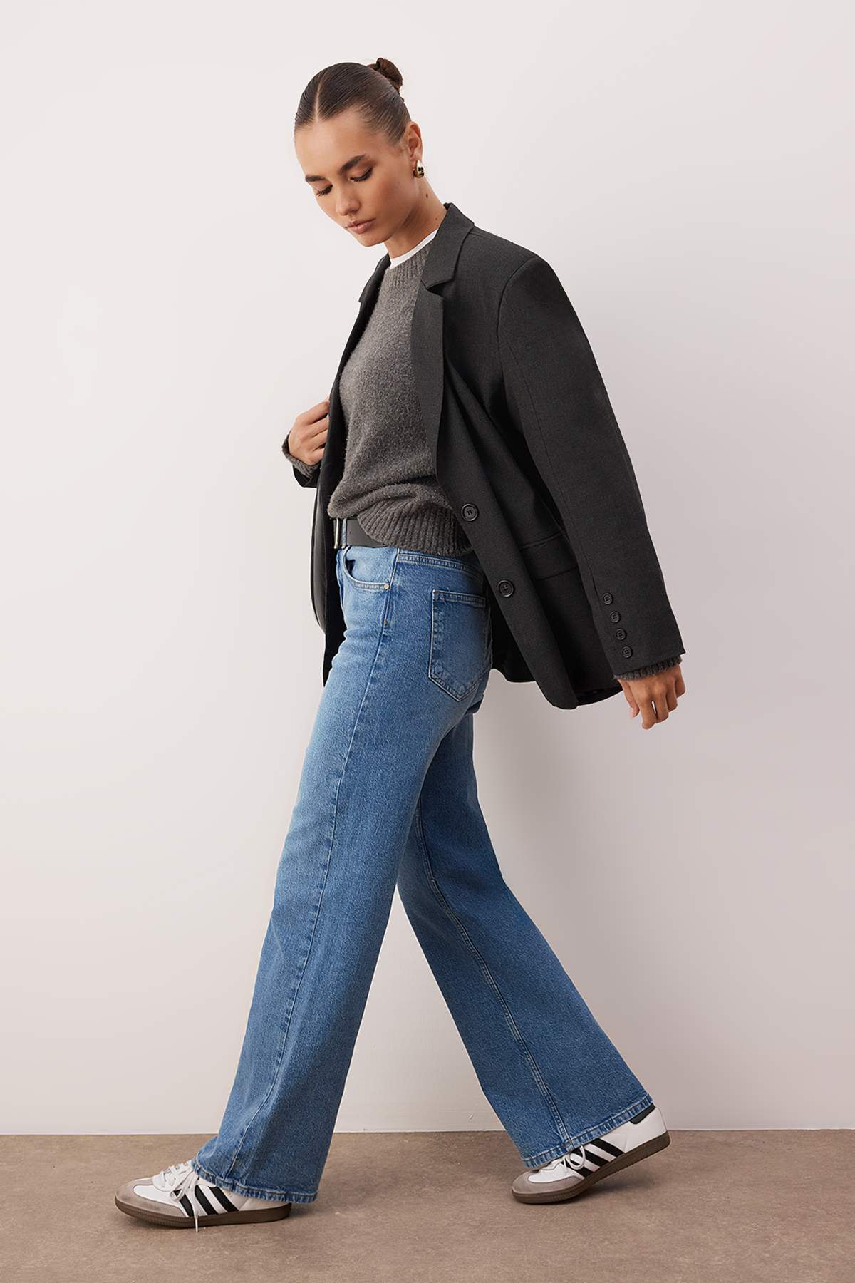 Mavi Yüksek Bel Comfort/Esnek Wide Leg/Geniş Paça Jeans TWOAW26JE00252