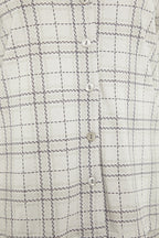 Trendyolmilla Bej %100 Pamuklu Ekoseli Örme Pijama Takımı THMAW20PT0266