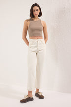 Trendyolmilla Açık Mavi  Yüksek Bel Straight Jeans TWOSS25JE00106