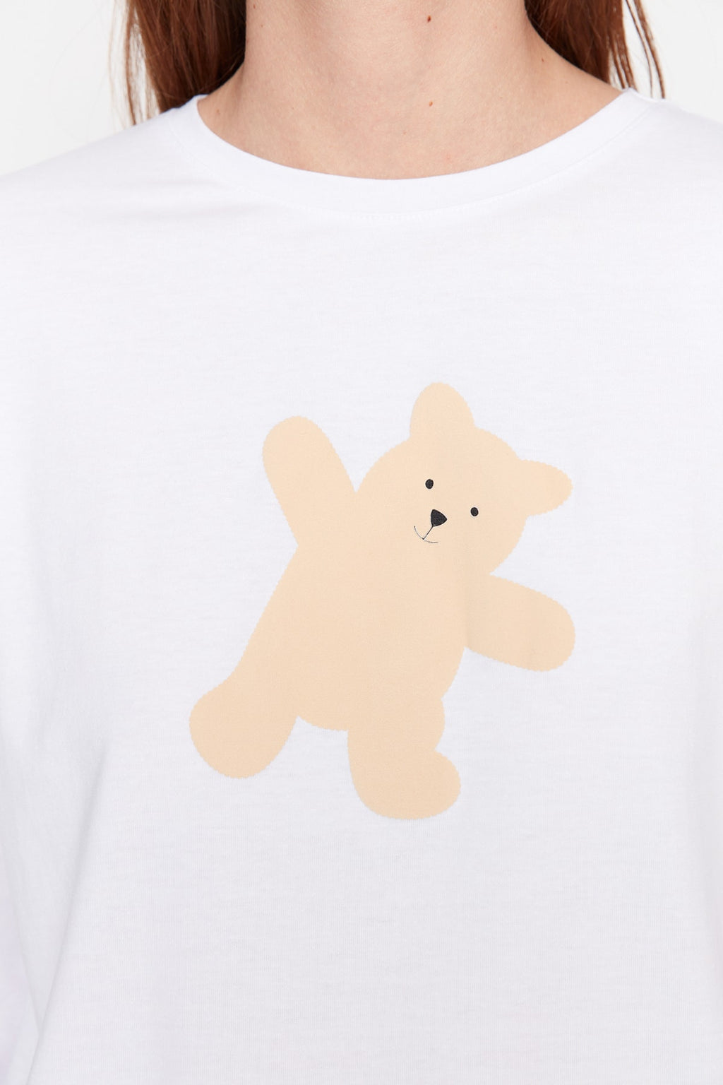 Trendyolmilla Pembe %100 Pamuklu Ayıcıklı Örme Pijama Takımı THMAW21PT0302