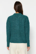 Trendyolmilla Mavi Geniş Kalıp Yumuşak Dokulu Triko Kazak TWOAW21KZ2635