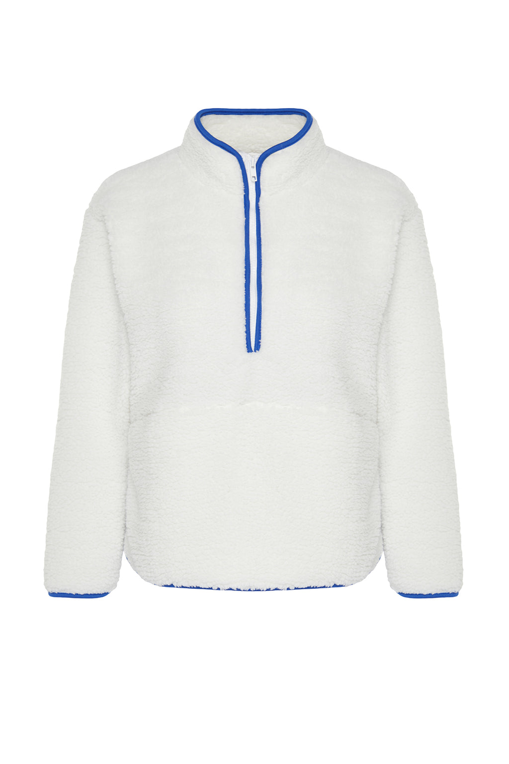 Trendyolmilla Beyaz Peluş Örme Spor Sweatshirt THMAW23SW00021
