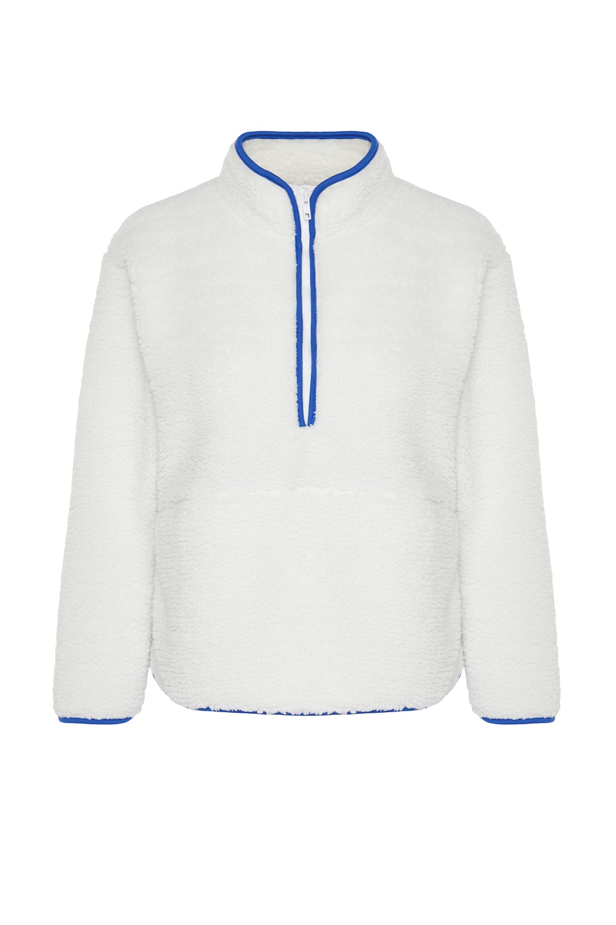 Trendyolmilla Lacivert Peluş Örme Spor Sweatshirt THMAW23SW00021
