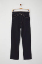 Trendyolmilla Kahverengi Yüksek Bel Paçası Kesikli Comfort/Esnek YENİ Mom Jeans TWOAW26JE00026