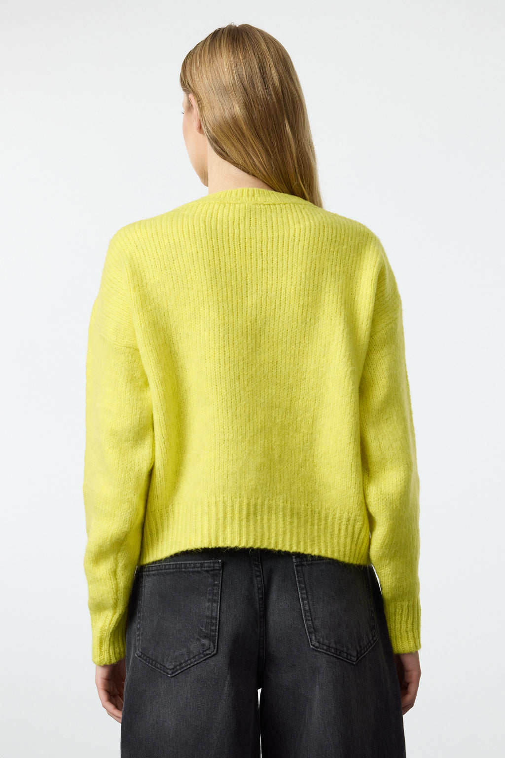 Trendyolmilla Lime Geniş Kalıp Yumuşak Dokulu Basic Triko Kazak TWOAW23KZ00185