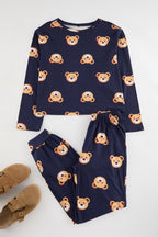 Trendyolmilla Haki %100 Pamuklu Ayıcıklı Desenli Örme Pijama Takımı THMAW23PT00514